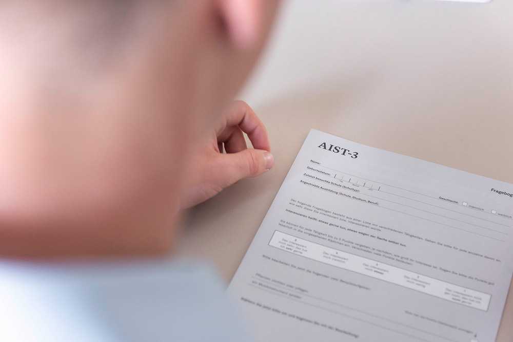 Testdurchführung zur Potentialanalyse